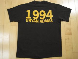 HUGE LOGO 1994 vintage BRYAN ADAMS concert T SHIRT canada LARGE
