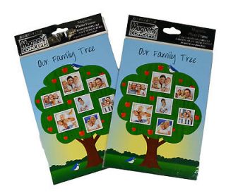 Set of 2 Our Family Tree Magnetic Photo Picture Frames