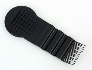 Mebco Little Tease Teasing Hair Comb Pic Pick Black White Tips Volume