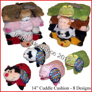 14 CUDDLE CUSHION Pillow Pals Huggle & Play / PJ Case   8 Designs to