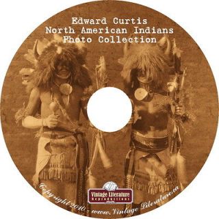 Edward Curtis   2296 North American Indian Photographs on CD ~ FREE S