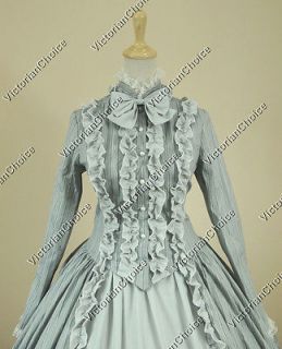 Gothic Cotton Blend Dress Ball Gown Reenactment Clothing 175 L