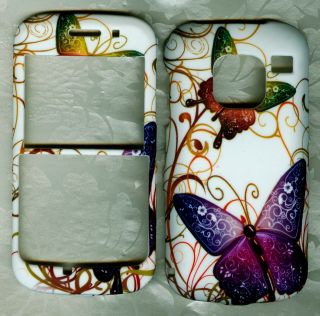 Purple Butterfly Straight Talk Nokia E5 3g Smart Phone phone cover