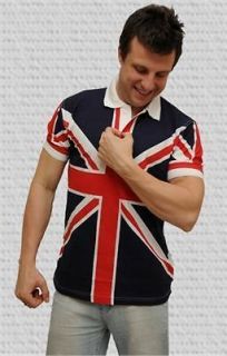 British Flag Union Jack Unisex Polo Shirt S M L XL BNWT