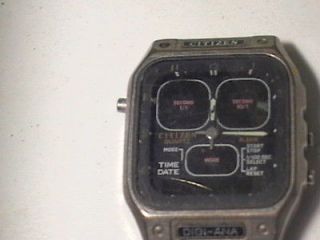 VINTAGE WRISTWATCH CITIZEN DIGI ANA RARE QUARTZ FOR REPAIR OR PARTS