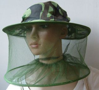 Field Jungle Mesh face Mask Cap Mosquito Bee Bug Insect Fishing Hat
