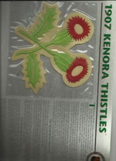 WILLABEE WARD NHL PATCH COLLECTION EMBLEM LOGO 1907 KENORA THISTLES