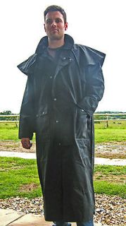 Brand New Wax Cotton Australian Long Stockman Jacket Black XS S M L XL