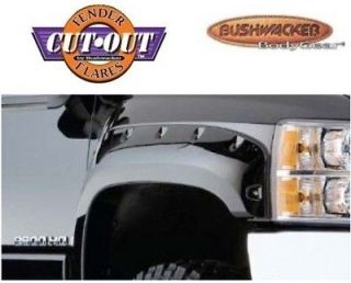 BUSHWACKER 40097 02 Front M Blk Cutout Style Fender Flares for 2007&up