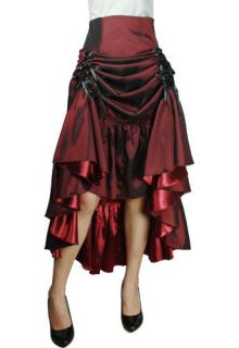Red Burlesque Gothic Gypsy Vintage 3 Way Maiden Retro Vamp Lolita