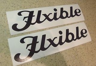 Flxible Vintage Bus RV Decals 12 Black OR Choose from 15 Colors