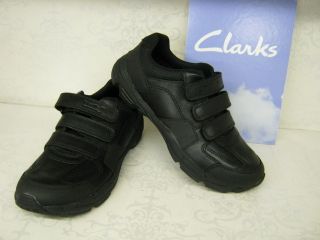 Clarks Atomic Energy Navy Leather Slip On Ballerina Style Shoes