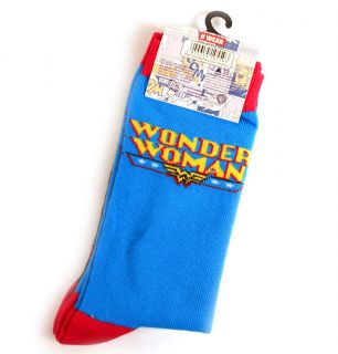 Wonder Woman Blue / Black Socks   2 Pack Set