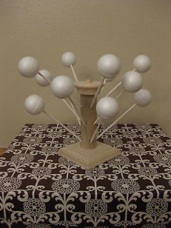 All Wood 6 Cake Pop or Lollipop Stand, Holds 12 Pops, Perfect for a