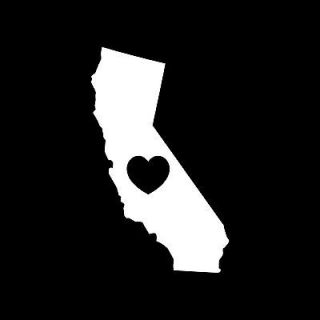 LOVE CALIFORNIA VINYL DECAL STICKER CAR TRUCK WINDOW STATES HEART