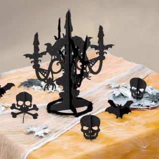 Halloween Centrepiece Decoration Glitter candelabra