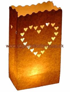 100 Bulk Buy Paper Bag Candle Lantern UK WholesaleCheap