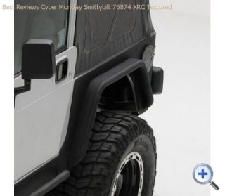 76874 Jeep, 97 06, Wrangler Bumpers XRC Corner Guards Rear Set Black
