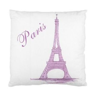 Home Decor ~ Pink Eiffeil Tower Paris Cushion Cover Patio, Lounge