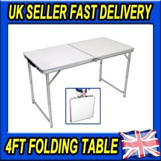 FOLDING PORTABLE CAMPING PICNIC PARTY DINING TABLE HEIGHT ADJUST