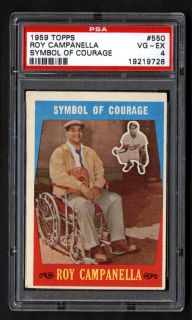 Roy Campanella 1959 Topps #550 PSA 4 VG EX Brooklyn Dodgers Symbol