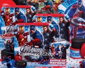 AVENGERS BIRTHDAY PARTY SUPPLIES PLATES CUPS NAPKINS SELECTION NEW