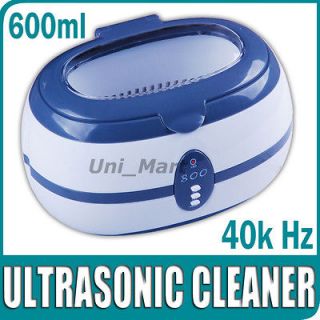 VGT 800 Ultrasonic Cleaner Jewellery Dental Watch 600ml 40k Hz 220V
