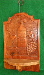 Vintage Antique Massive Revival Wood Carved Carving Flor de Cana Rum