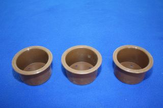 SET OF 3 RV BOAT CAR TRUCK COUCH INSERT CUP HOLDERS CANA INT TAN L99