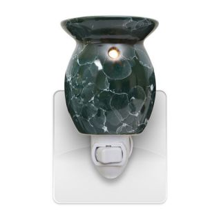 New Green Marbled Candle Warmer Scented Wax Tart Oil Lamp Plug In