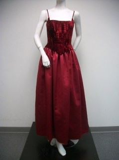 Newly listed CACHE Red Velvet Satin Combo Spaghetti Strap Formal Dress