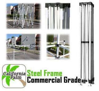 10 X 15 Canopy Tent Commercial Grade Black Steel Frame