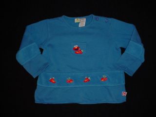 Sesame Street Elmo Blue Sweatshirt Baby/Toddler Girls Size 5
