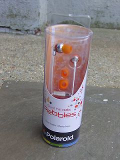 ORANGE Polaroid Ultra Compact and Lightweight Earbuds For iPods and