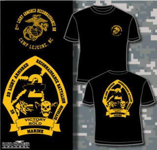 2nd Light Armored Recon Battalion Camp Lejeune USMC 2nd LAR shirt