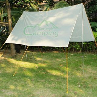 Waterproof Oxford Grey White Iron Pole Backdrop Tent Outdoor Camping