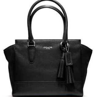 Coach Candace Carry All Black Leather NWT