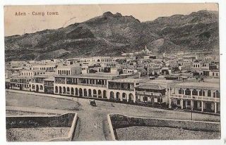 Antique 1914 Postcard Aden CampTown pmk s.s.Cleopatra. Austria stamp