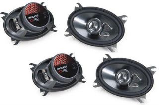 KICKER CAR AUDIO 4 X 6 INCH SPEAKER PACKAGE WITH TWO PAIRS KS460 4X6