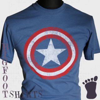 Captain America T Shirt Marvel Comic Super hero COMIC DVD BLURAY GAME
