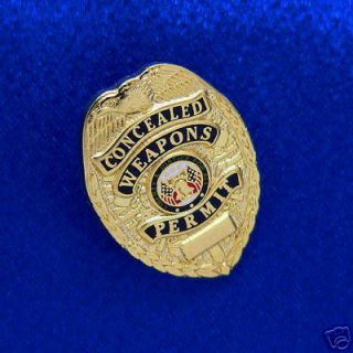 Weapons Permit CWP CCW Lapel Pin Tie Tac Novelty Generic Toy 1
