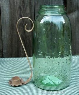 Jar 1/2 Half Gallon Taper Candle Holder Country /Wedding Decor SAND