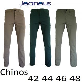MENS ZICO CHINO TWILL CLASSIC JEANS WAIST 42 44 46 48 S/R/L BLUE