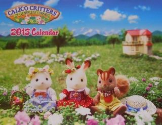 Calico Critters of Cloverleaf Corners 2013 Calendar NEW