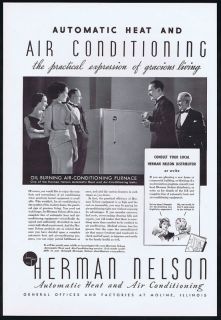 1936 Herman Nelson Oil Air Conditioning Furnace Ad