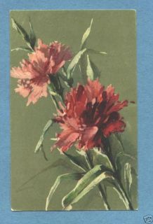 P9636   Catherine Klein Postcard   Carnations, Flowers