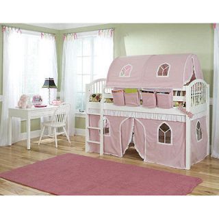 New Home Decor Bedroom Girl Girls Junior Twin Size Pink White Tent