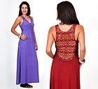 NEW Womens Sexy Sleeveless Laced Back Cocktail Evening Party Maxi