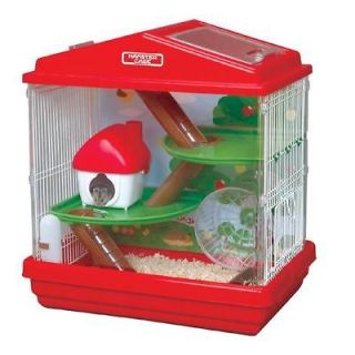Hamster Gerbil Playhouse Cage, HCK 412, Red