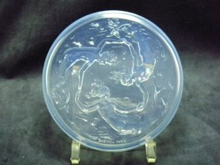 Sabino C. 1930 Opalescent 6 1/4 Glass Mermaids Les Ondines Box